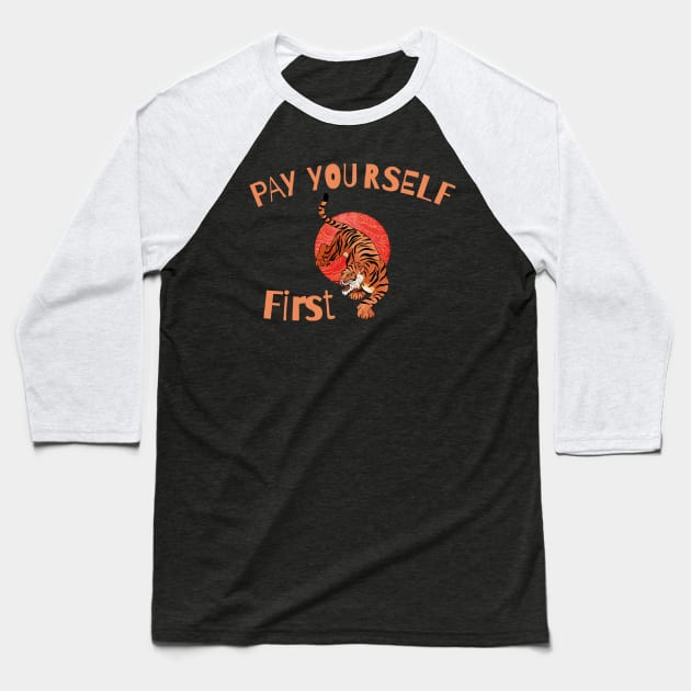 Save like the power of a tiger Baseball T-Shirt by BOUTIQUE MINDFUL 